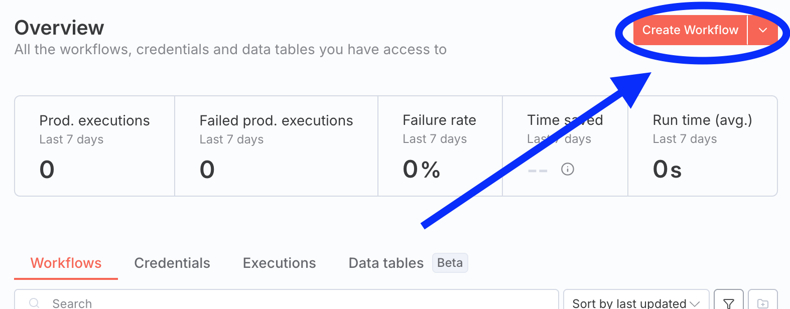 Create a new workflow