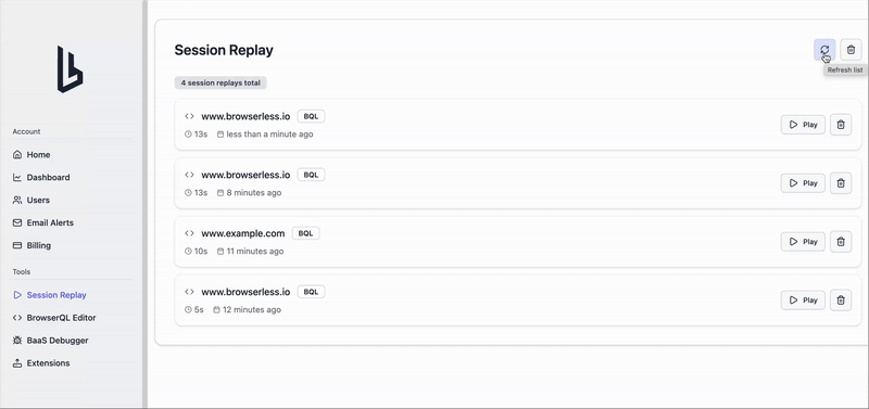 Session Replay Demo